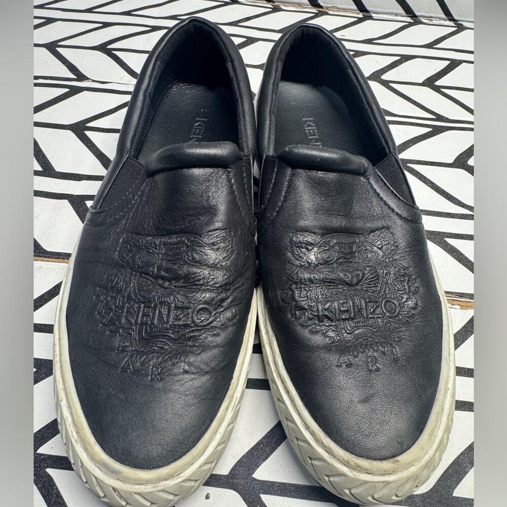 Kenzo K-Skate Slip-on Tiger Black Shoes size 9